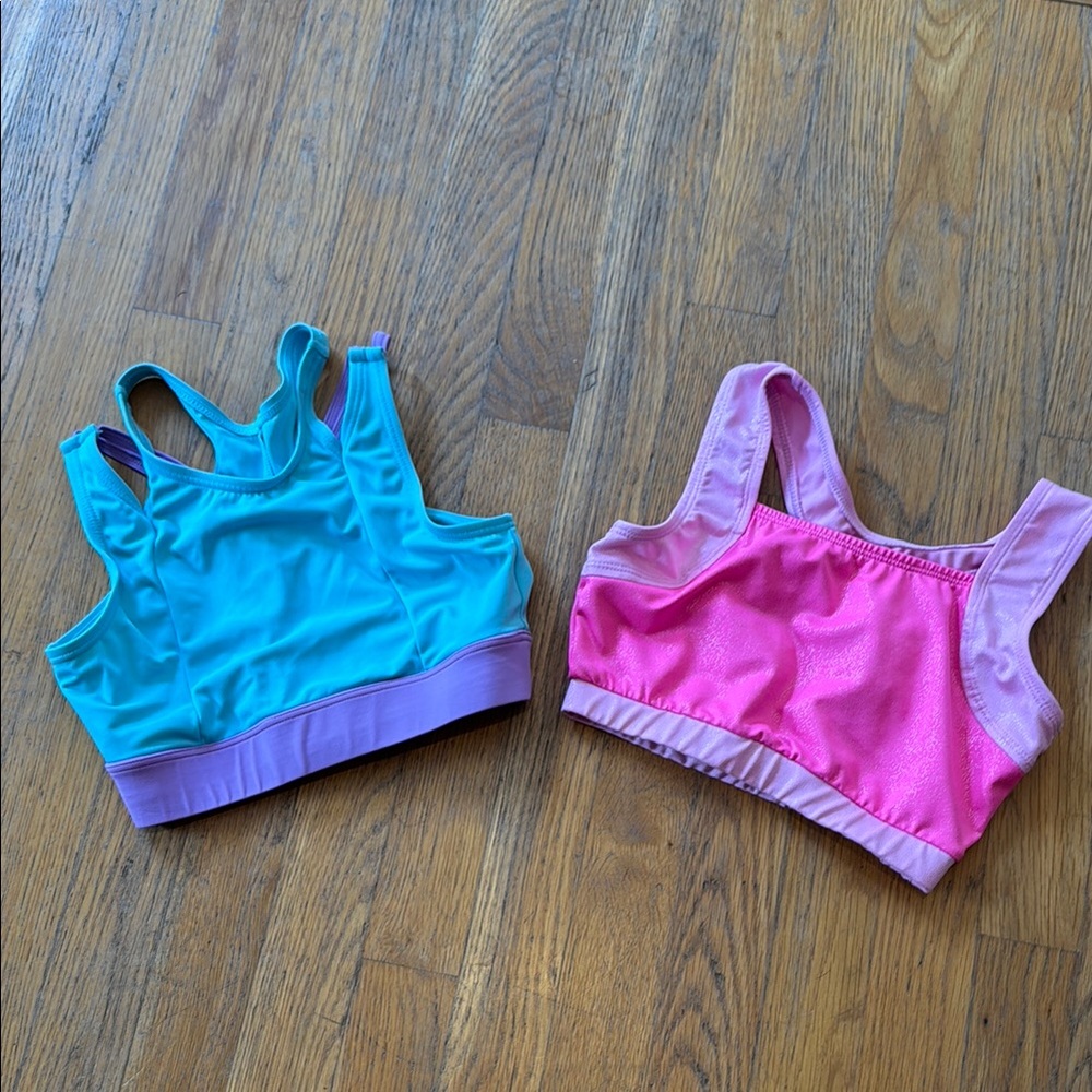 Colorful Sports Bras Set - girls sizes